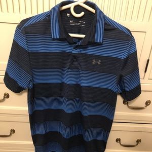 Under Armour polo. Small. Navy Blue/Royal Blue